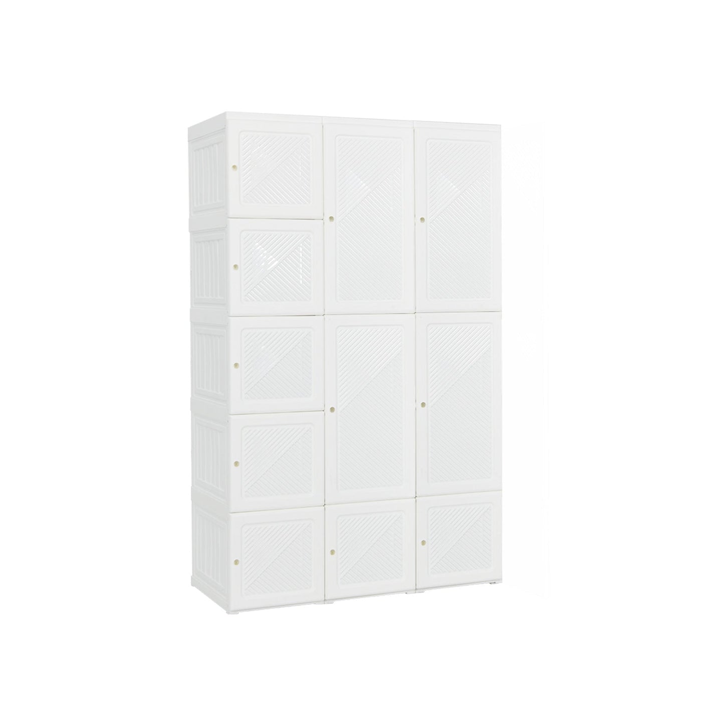 Foldable Armoire Wardrobe Closet with 10 Cubes