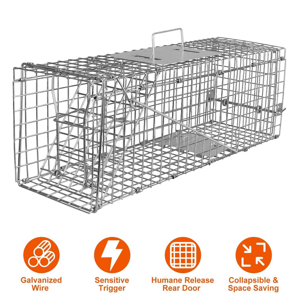 Humane Live Animal Rodent Cage Collapsible Galvanized Wire