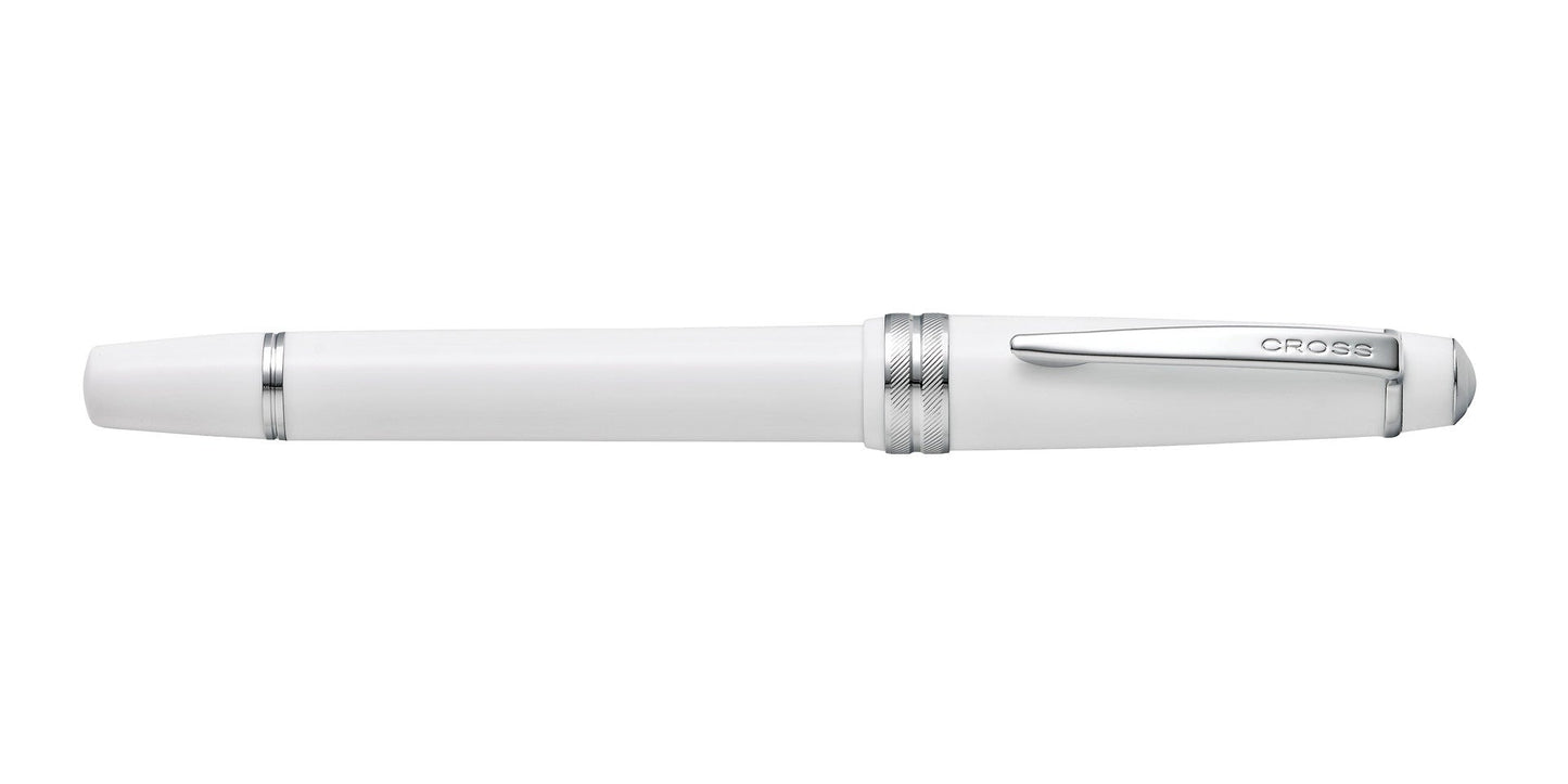 Bailey Light™ Polished White Resin Medium Nib Fountain Pen