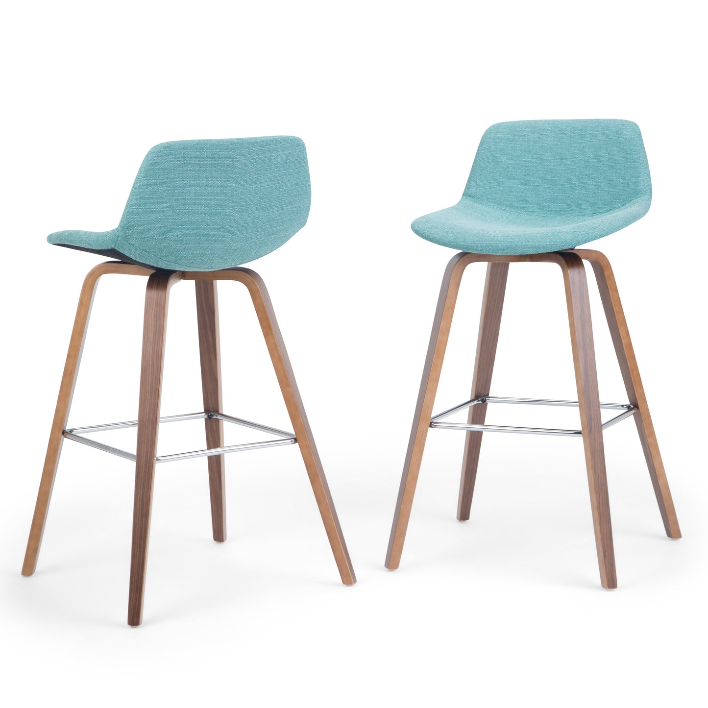 Randolph 28 Inch Seat Height Bentwood Counter/Bar Height Stool in Aqua