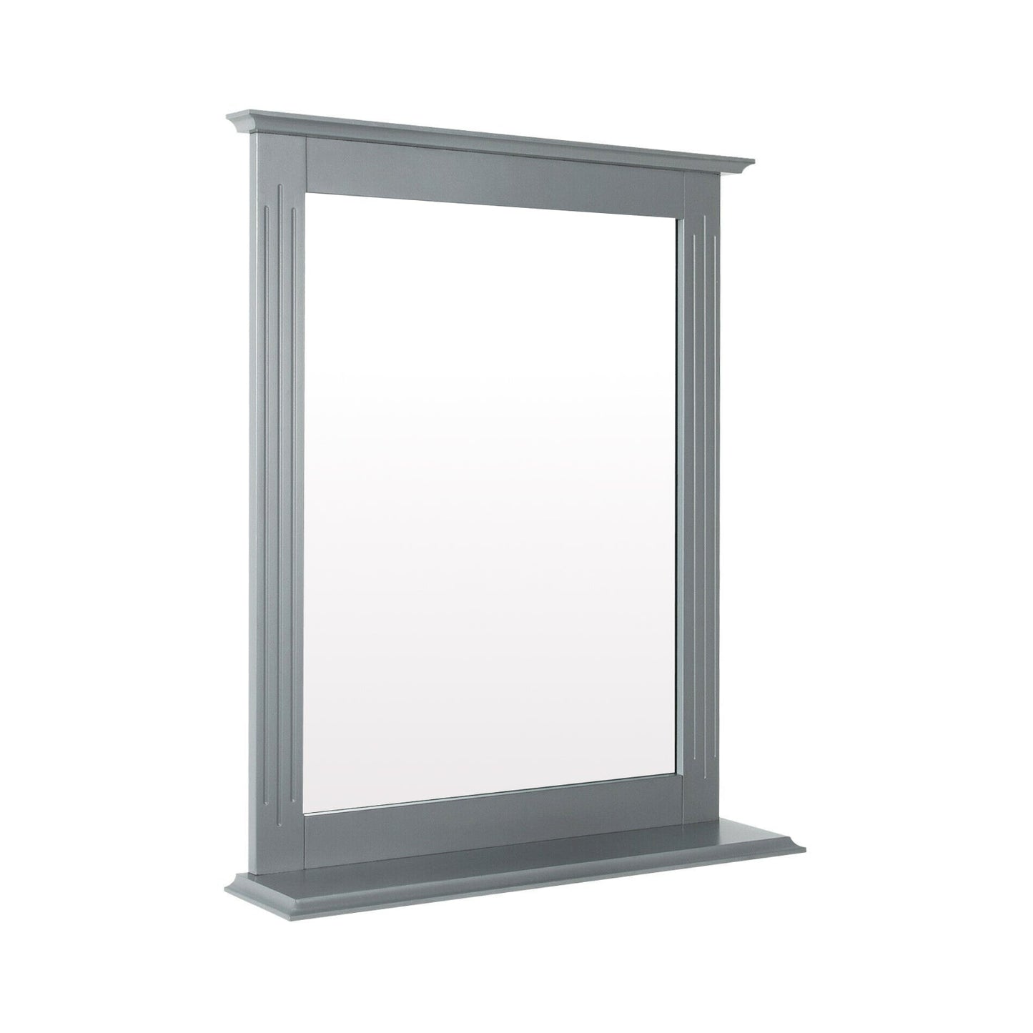 Wall-Mounted Multipurpose Vanity Mirror with Shelf