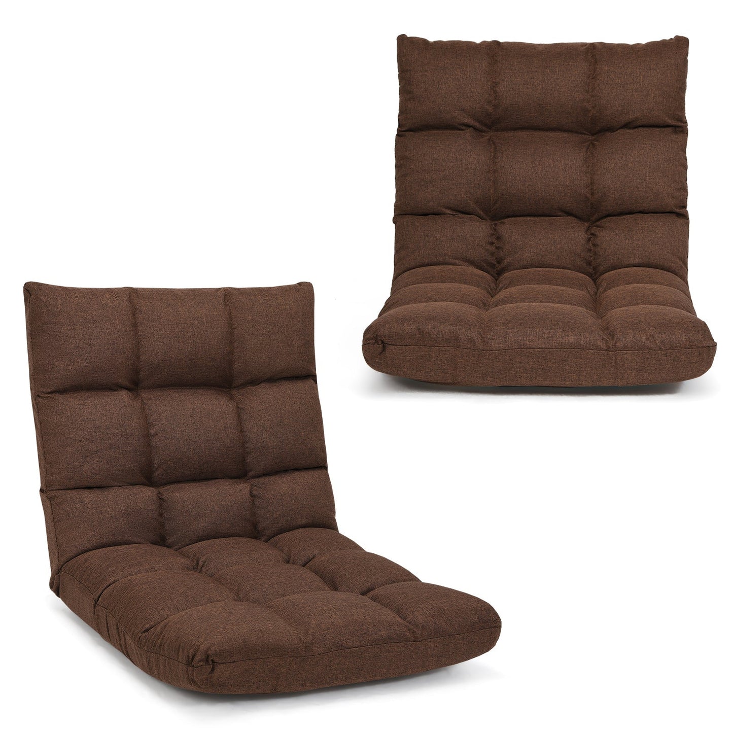 14-Position Adjustable Folding Lazy Gaming Sofa