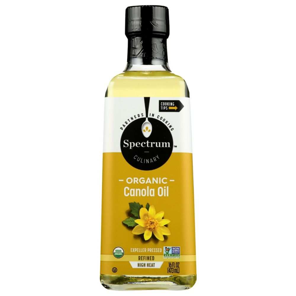 SPECTRUM NATURALS: Organic Canola Oil Refined, 16 fo