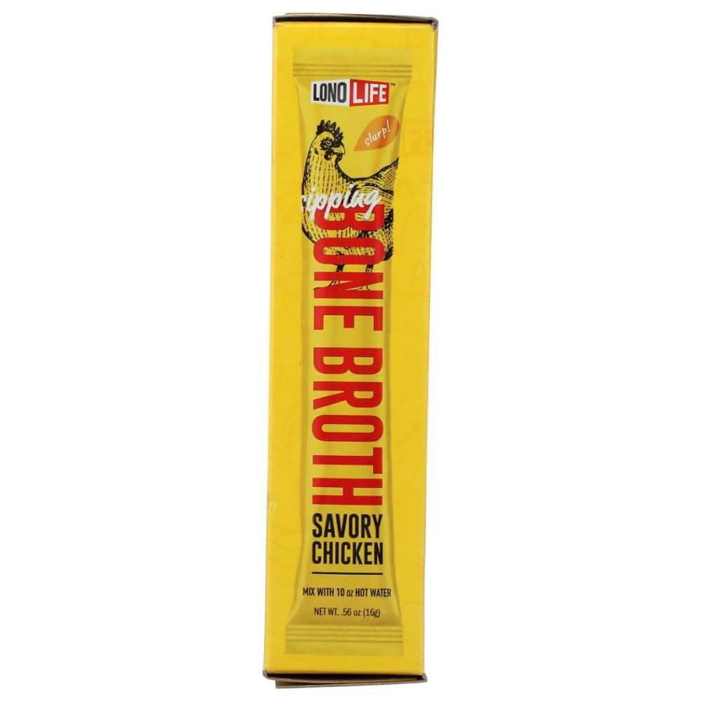 LONOLIFE Savory Chicken Bone Broth Stick 4Pk - Bold & Flavorful 2.24oz