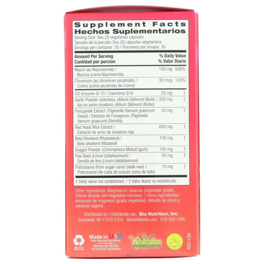 BIO NUTRITION: Cholesterol Wellness - Support Normal Cholesterol Levels