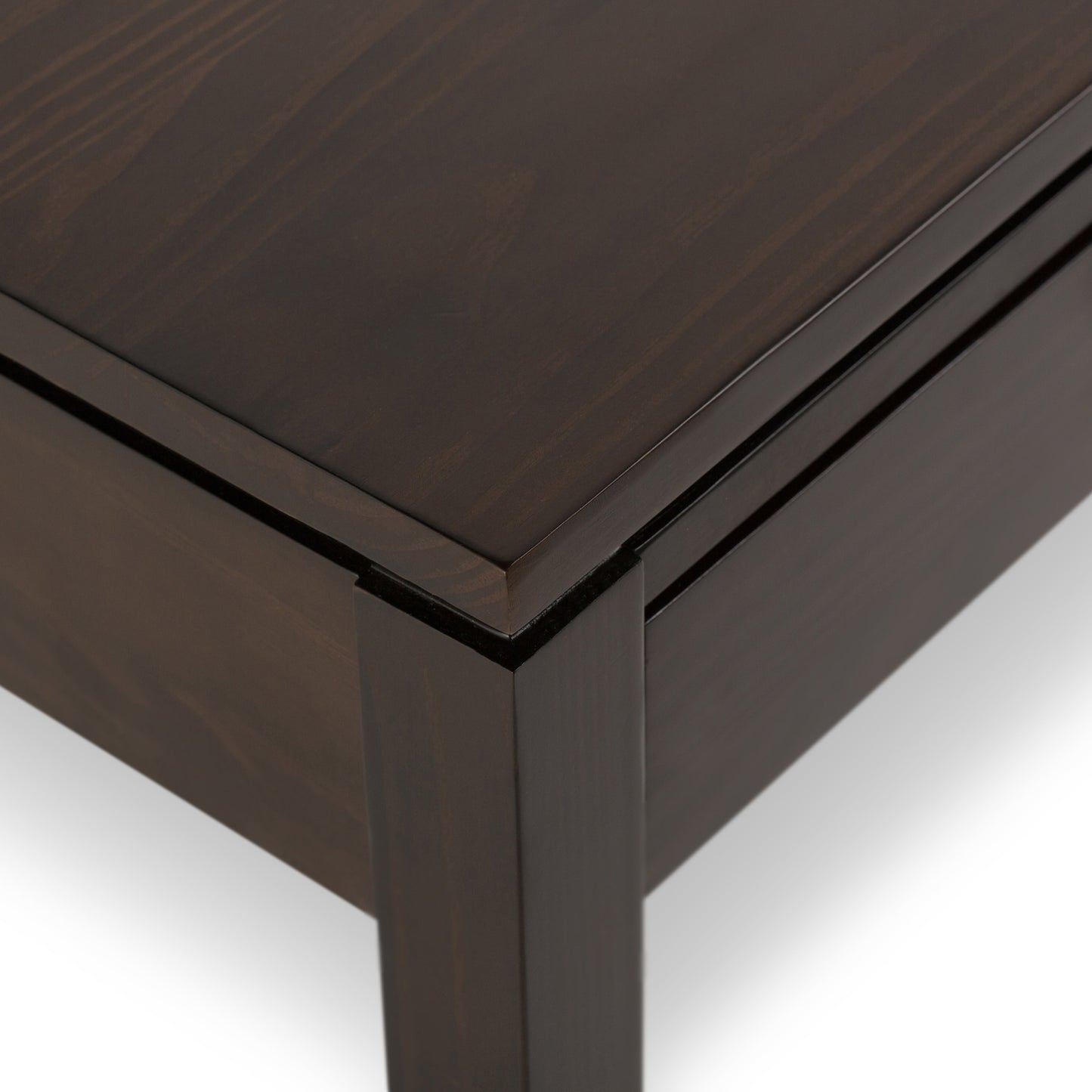 Cosmopolitan 42 Inch Wide Solid Wood Coffee Table in Mahogany