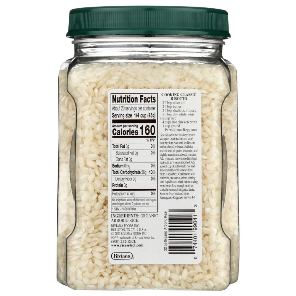 RICESELECT: Organic Arborio Rice, 32 oz