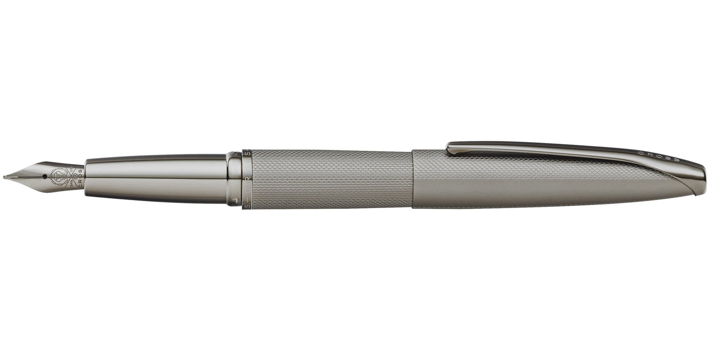 ATX® Sandblasted Titanium Gray Stainless Steel Medium Nib Fountain Pen