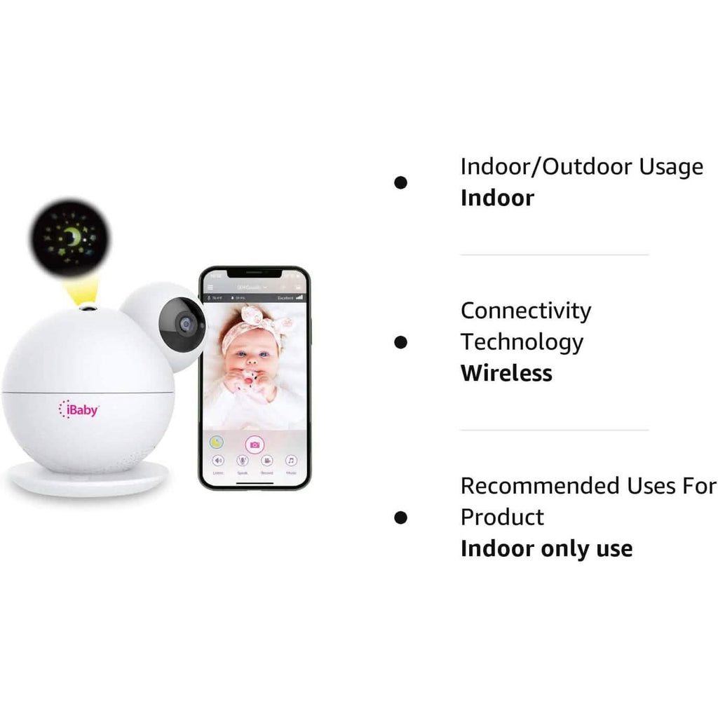 iBaby M8 Moniteur Bébé Connecté 2K, Panoramique 355°, Inclinaison 110° et Audio Bidirectionnel (Reconditionné)