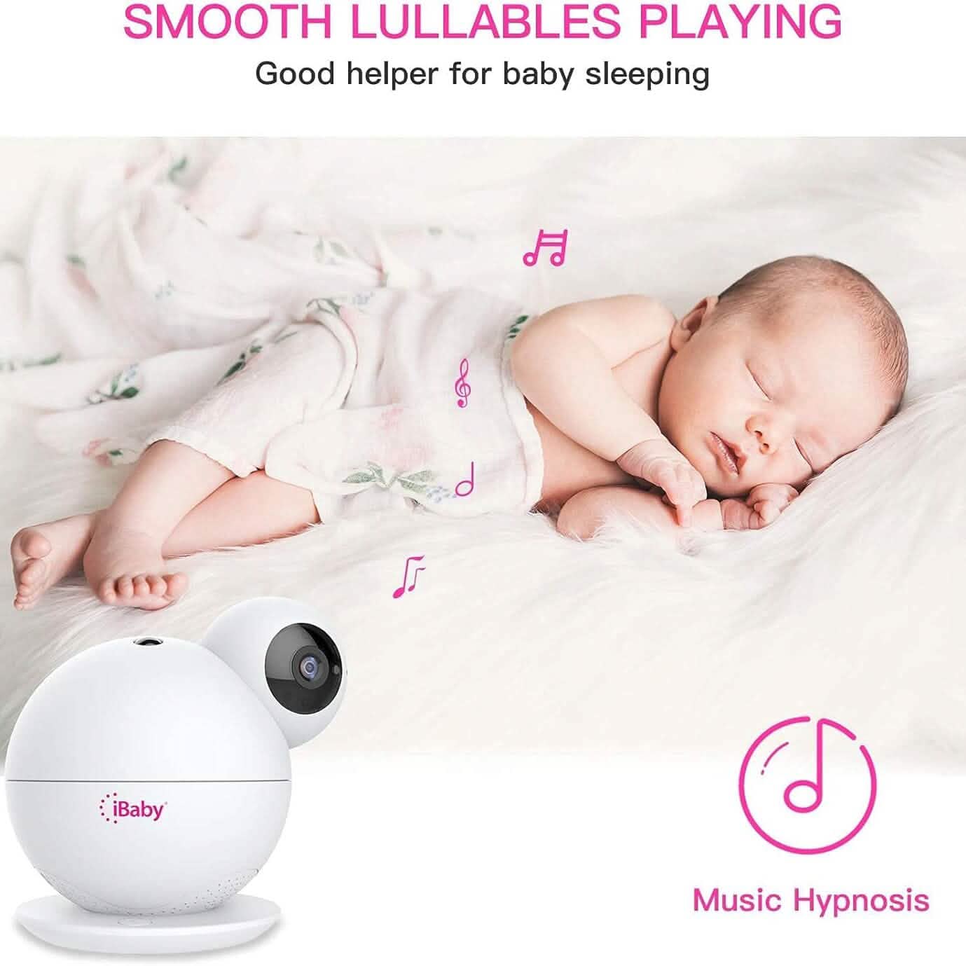 iBaby M8 Moniteur Bébé Connecté 2K, Panoramique 355°, Inclinaison 110° et Audio Bidirectionnel (Reconditionné)
