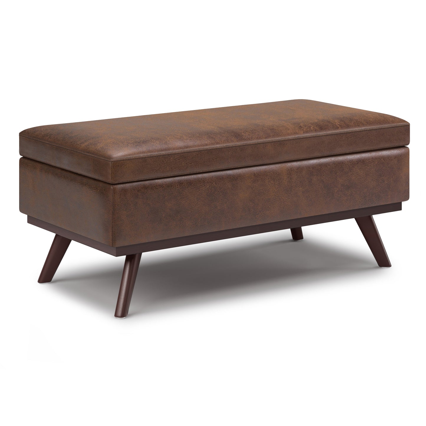 Owen 42 Inch Wide Lift Top Large Coffee Table Storage Ottoman