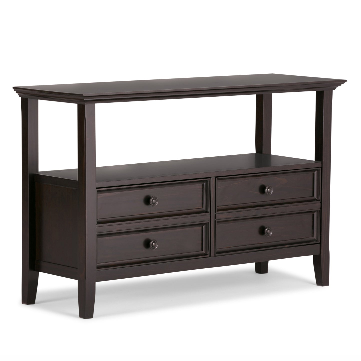 Amherst 48 Inch Wide Solid Wood Console Sofa Table in Hickory