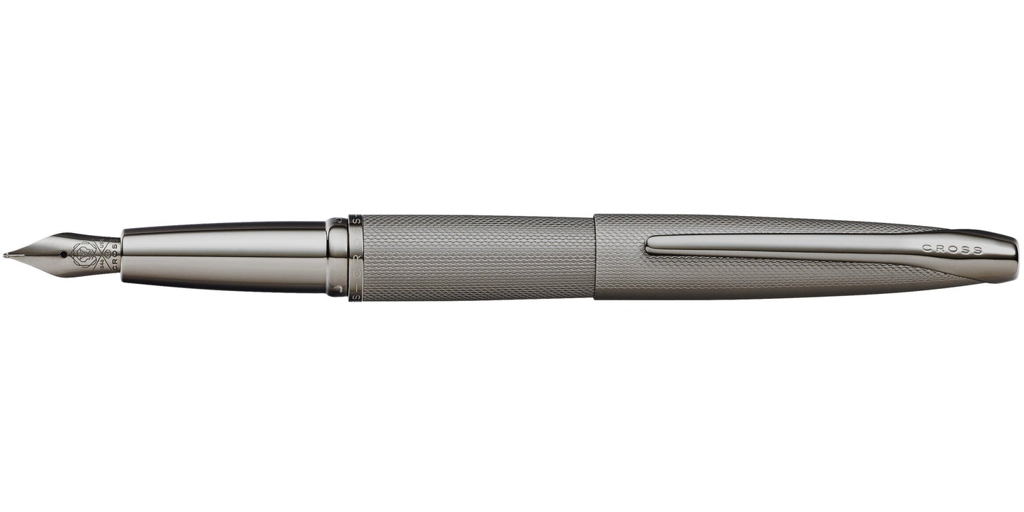 ATX® Sandblasted Titanium Gray Stainless Steel Medium Nib Fountain Pen