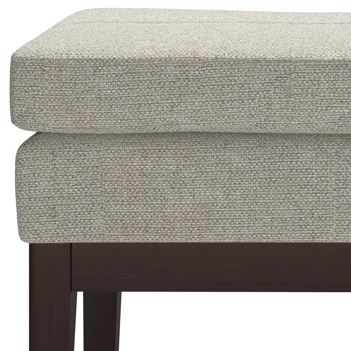 Carlson Small Ottoman Bench in Greige