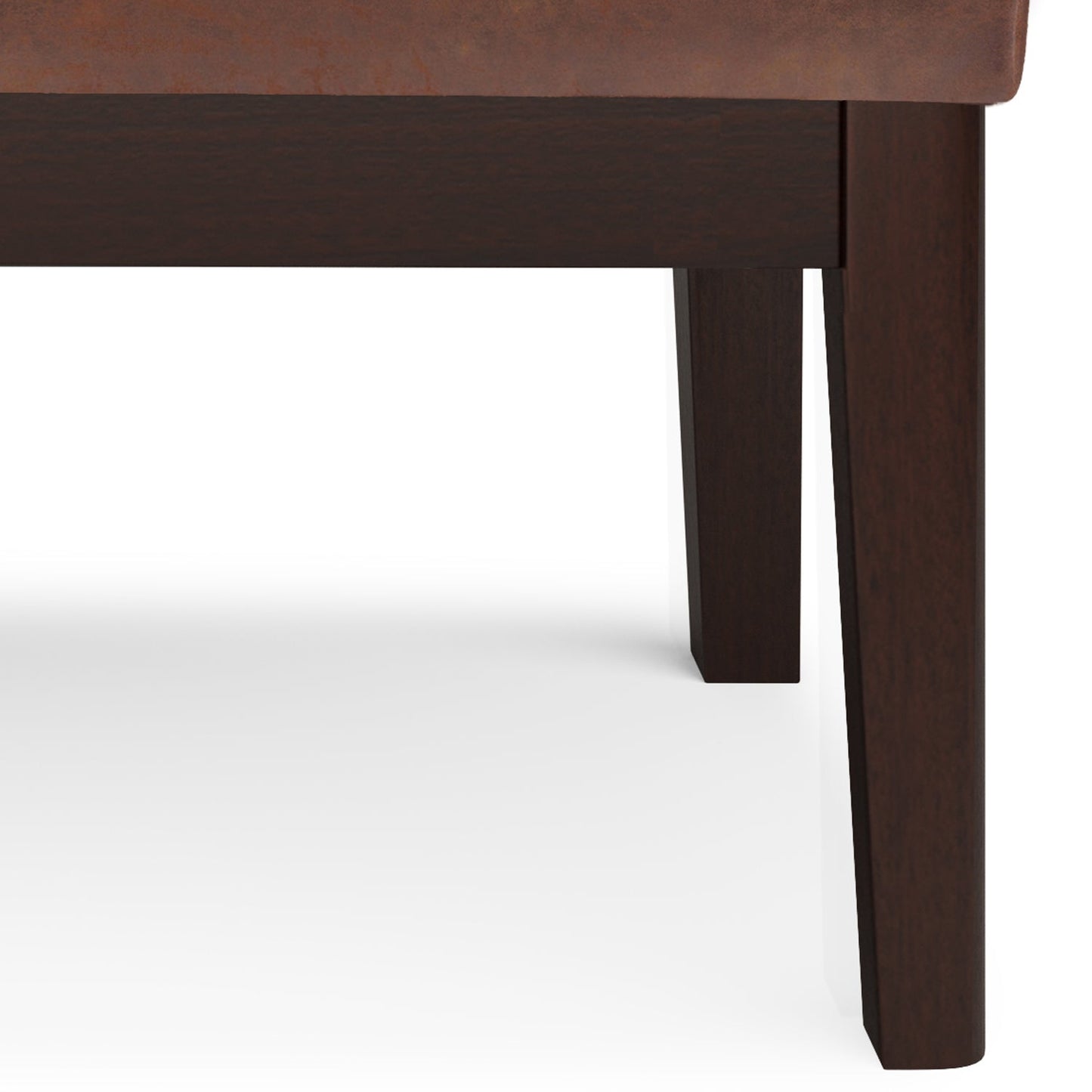 Carlson Small Ottoman Bench in Distressed Saddle