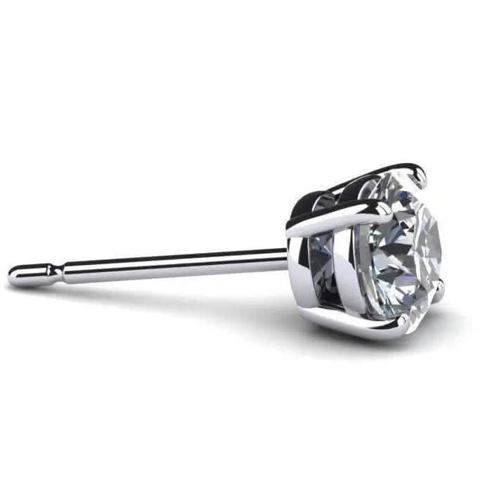 IGI Diamond Engagement Earrings VS1 D Round 4.34 Carat Lab Created Eye Clean