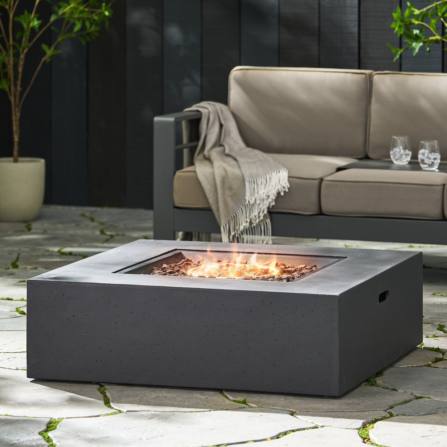 50,000 BTU Square MGO Fire Table (Tank Cover not Included)