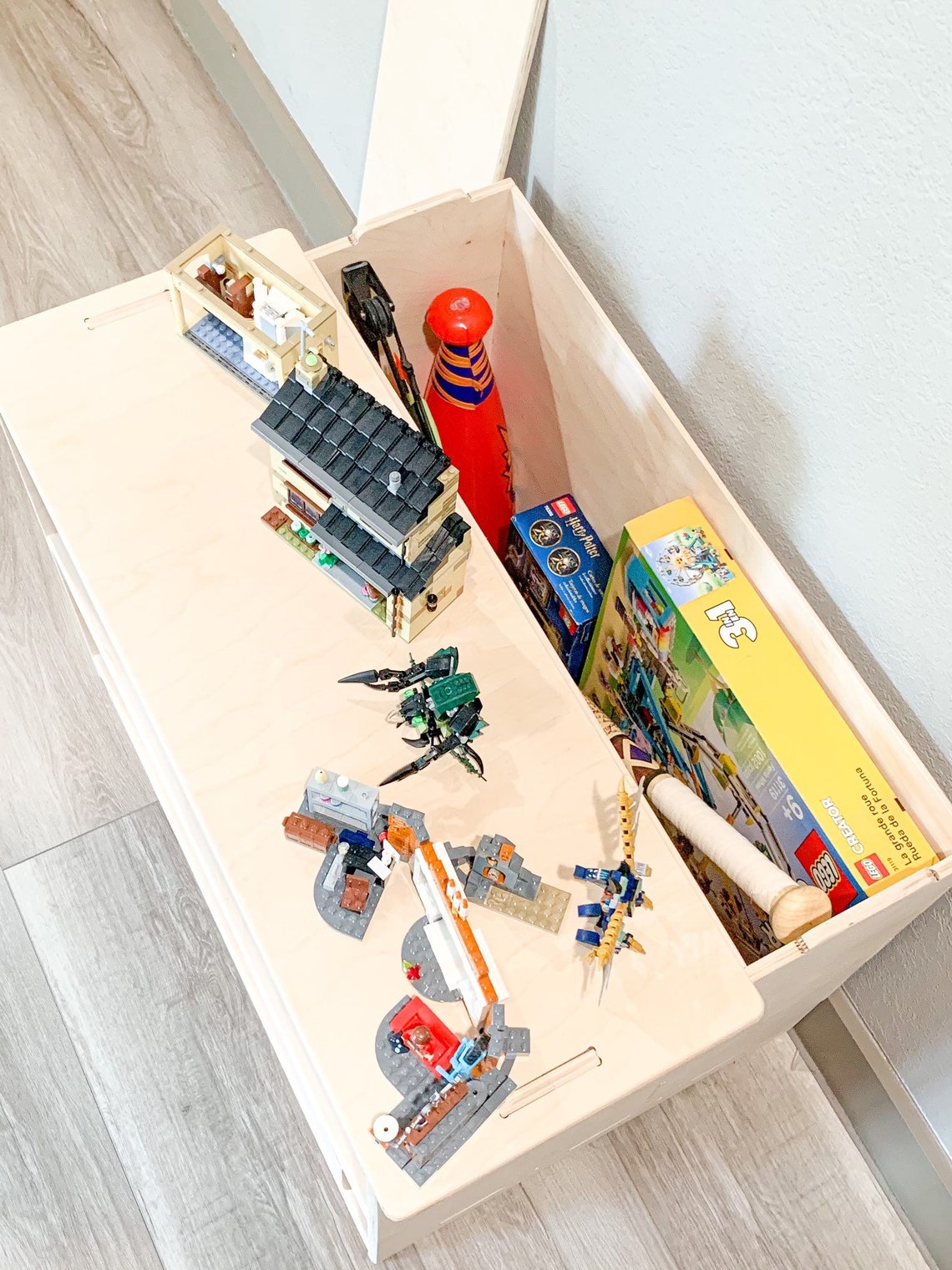 BEAU- Toy Shelf + Hidden Storage 31"