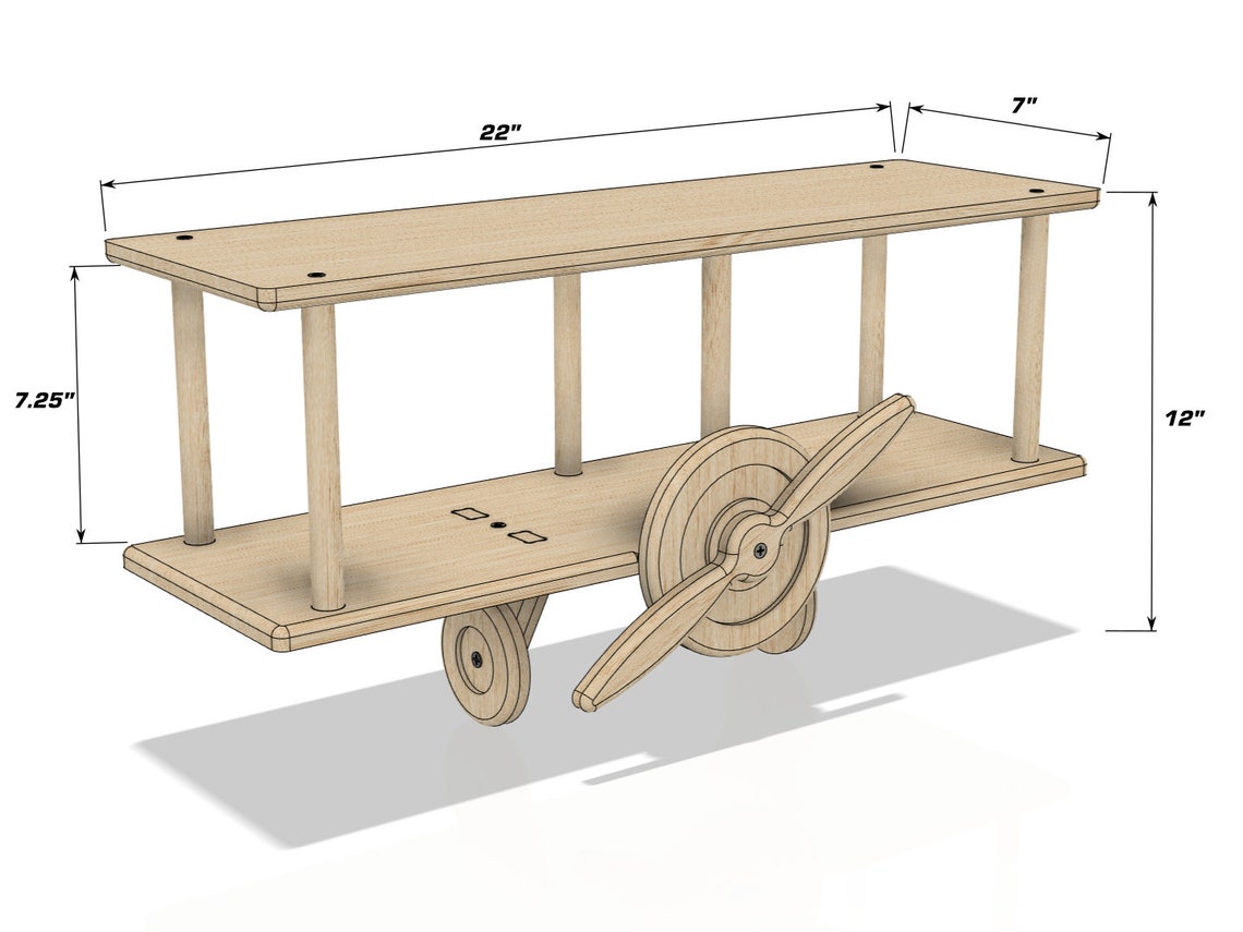 HUGHES- Airplane Wall Shelf