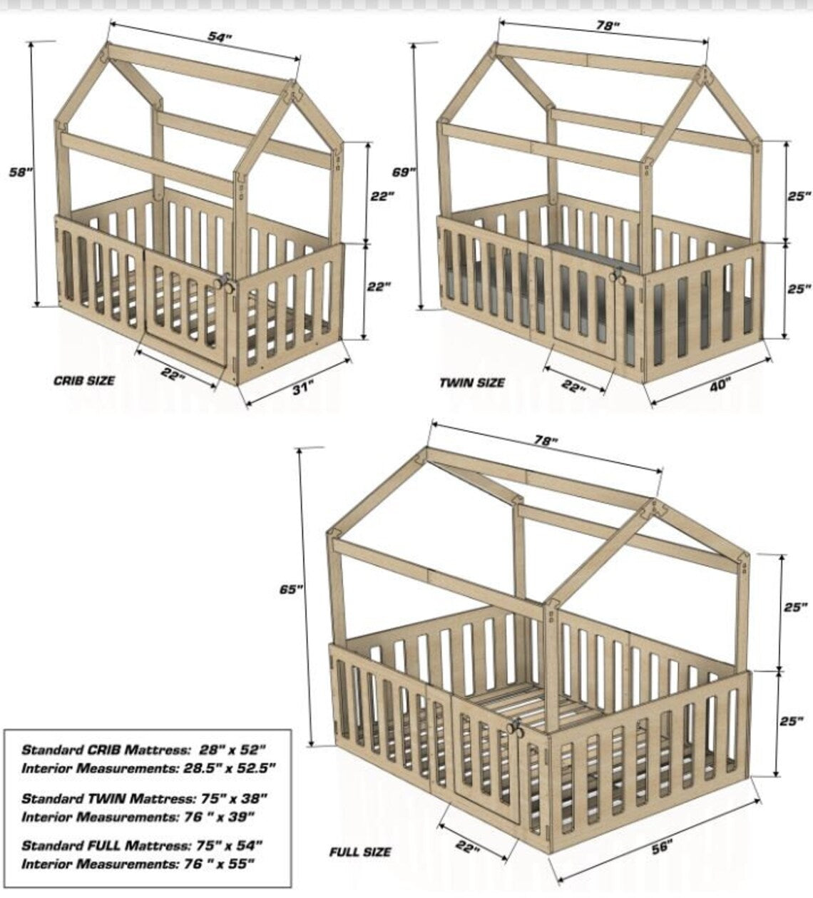 MIGUELITO- Twin Size House Bed