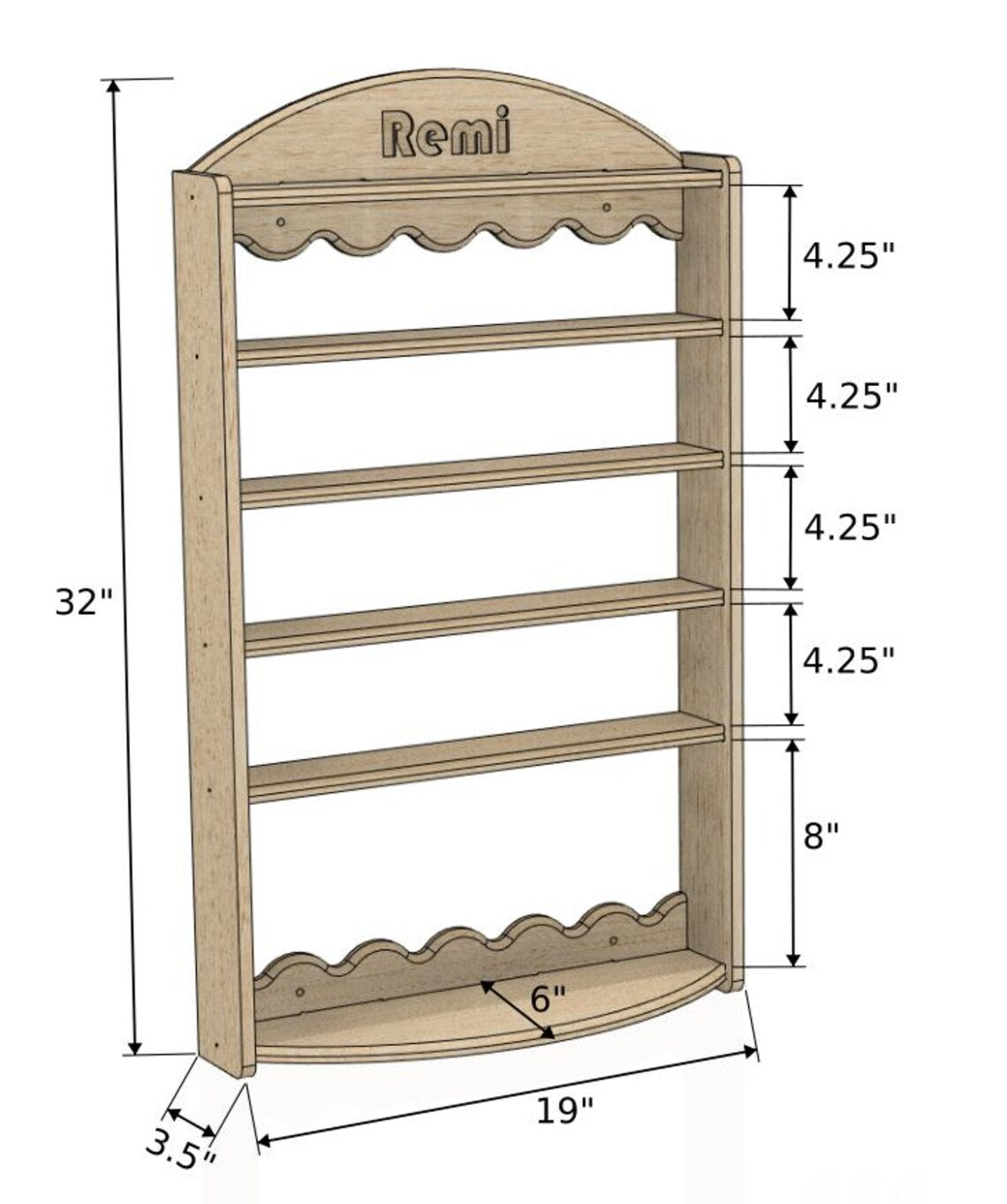 REMI- Tonie Shelf