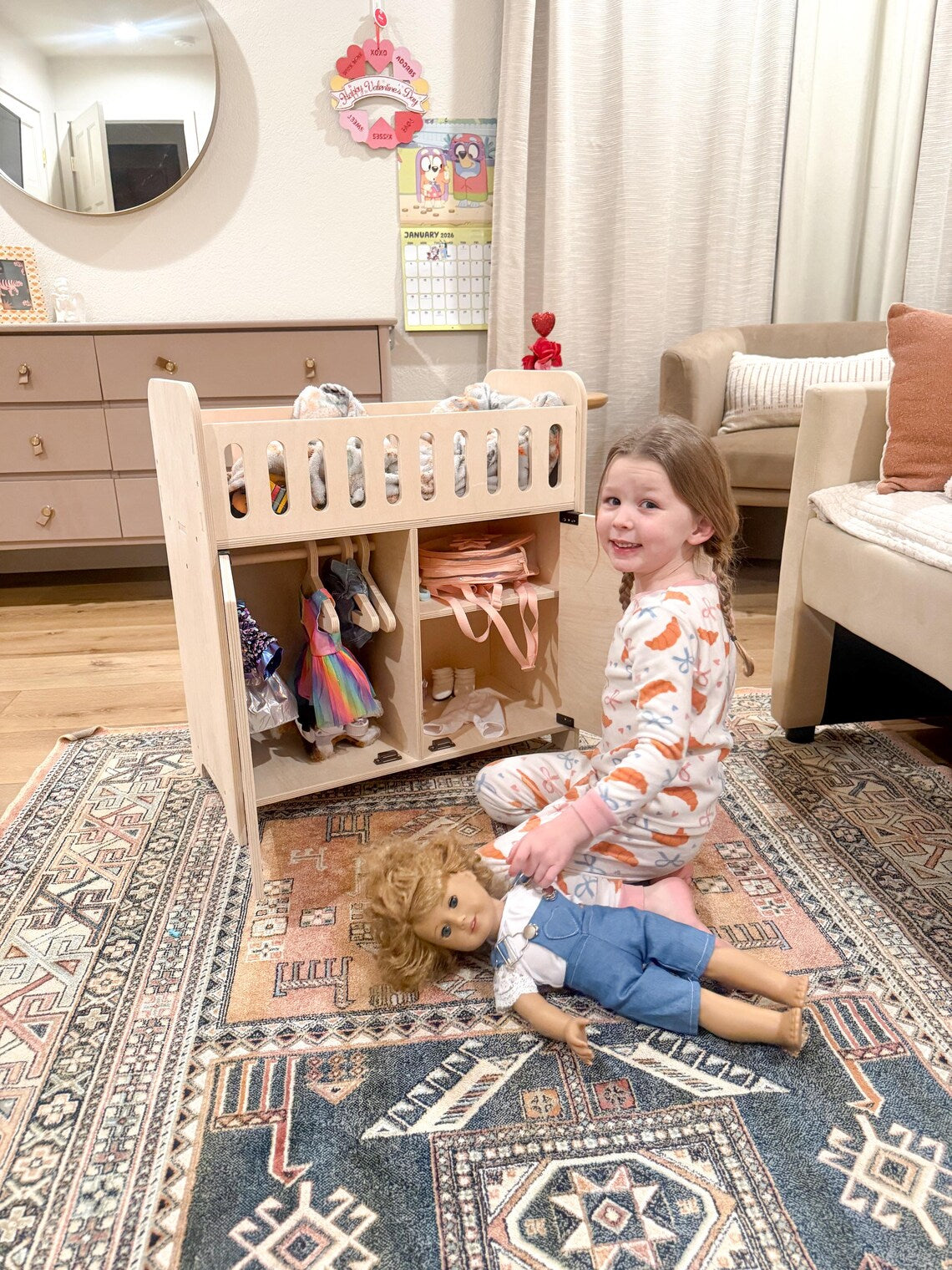 CLARA- Doll Crib with Storage