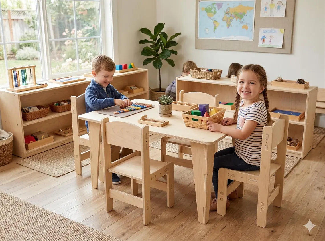 REMI- Rectangular Table with Set of 4 Chairs
