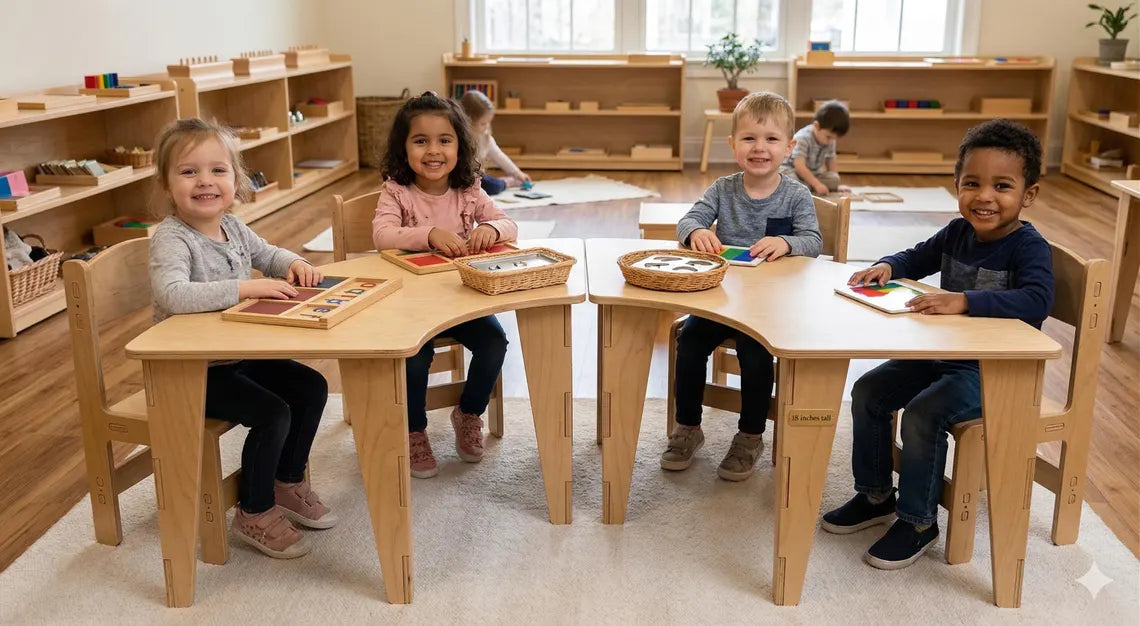ASHTYN- U Shape Table with Set of 4 Chairs