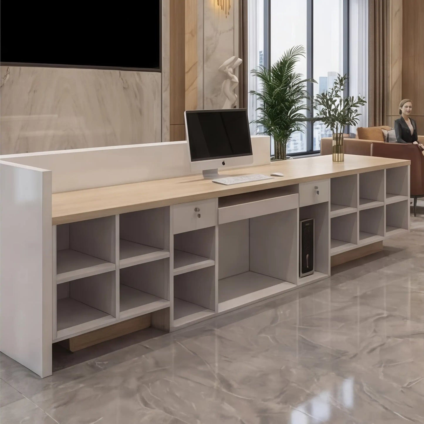 Elyra · Front Reception Desk