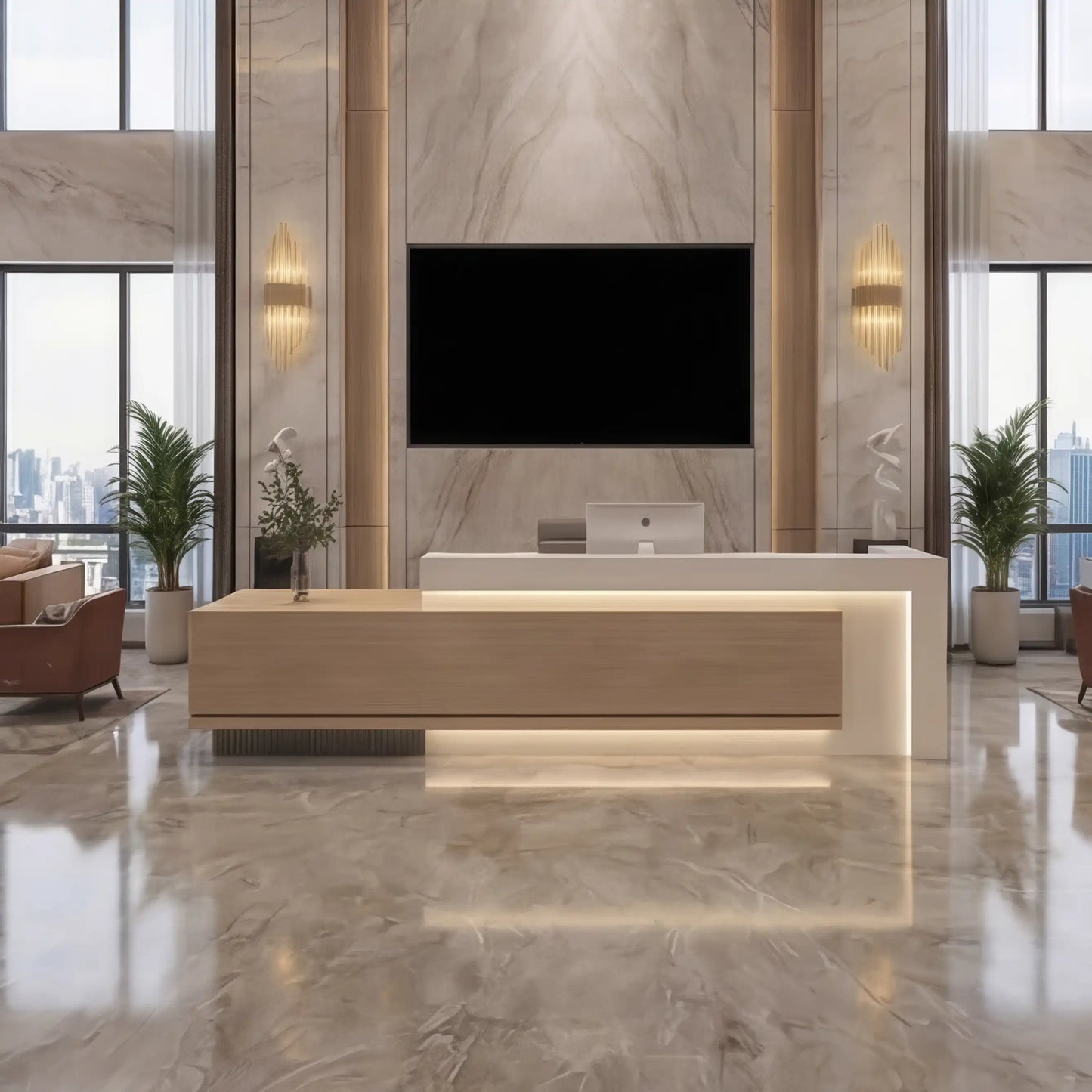 Elyra · Front Reception Desk