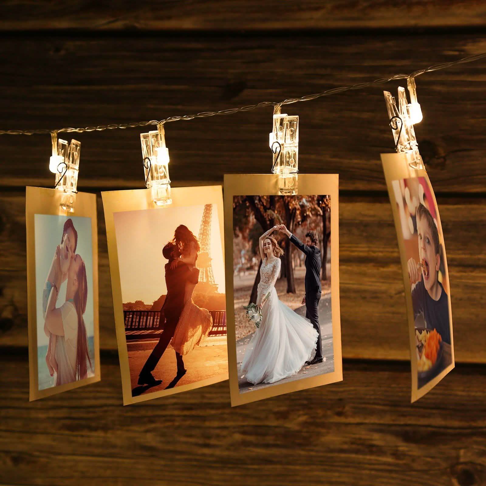 IMAGE 7ft 20 Photo Clips LED String Lights