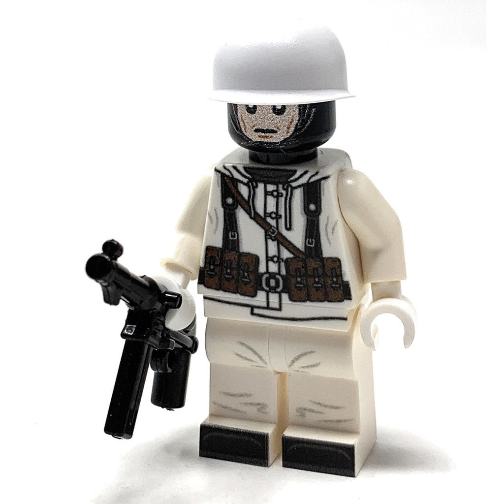 Minifig Militaire Soldat d'Hiver Allemand Seconde Guerre Mondiale avec MP40