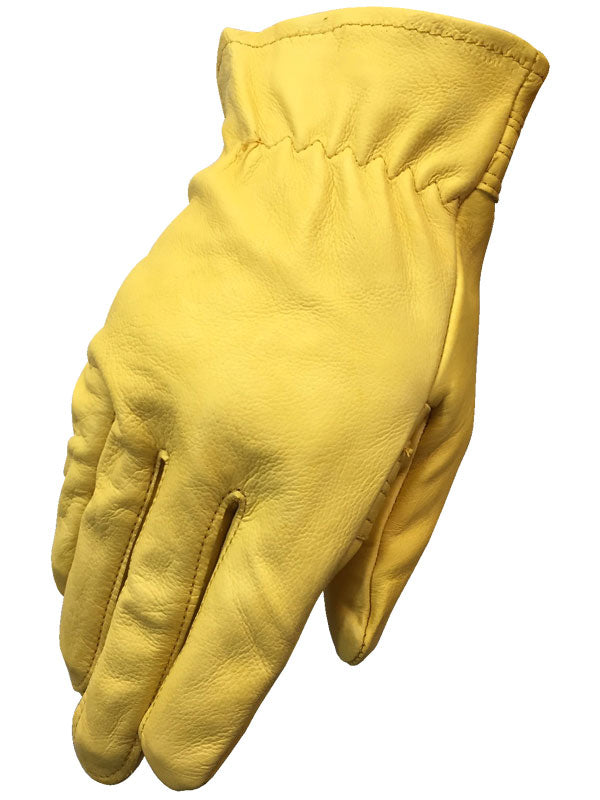 Gants enfant en cuir de chèvre couleur camel