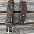 Ceinture tressée marron | Homme Ariat