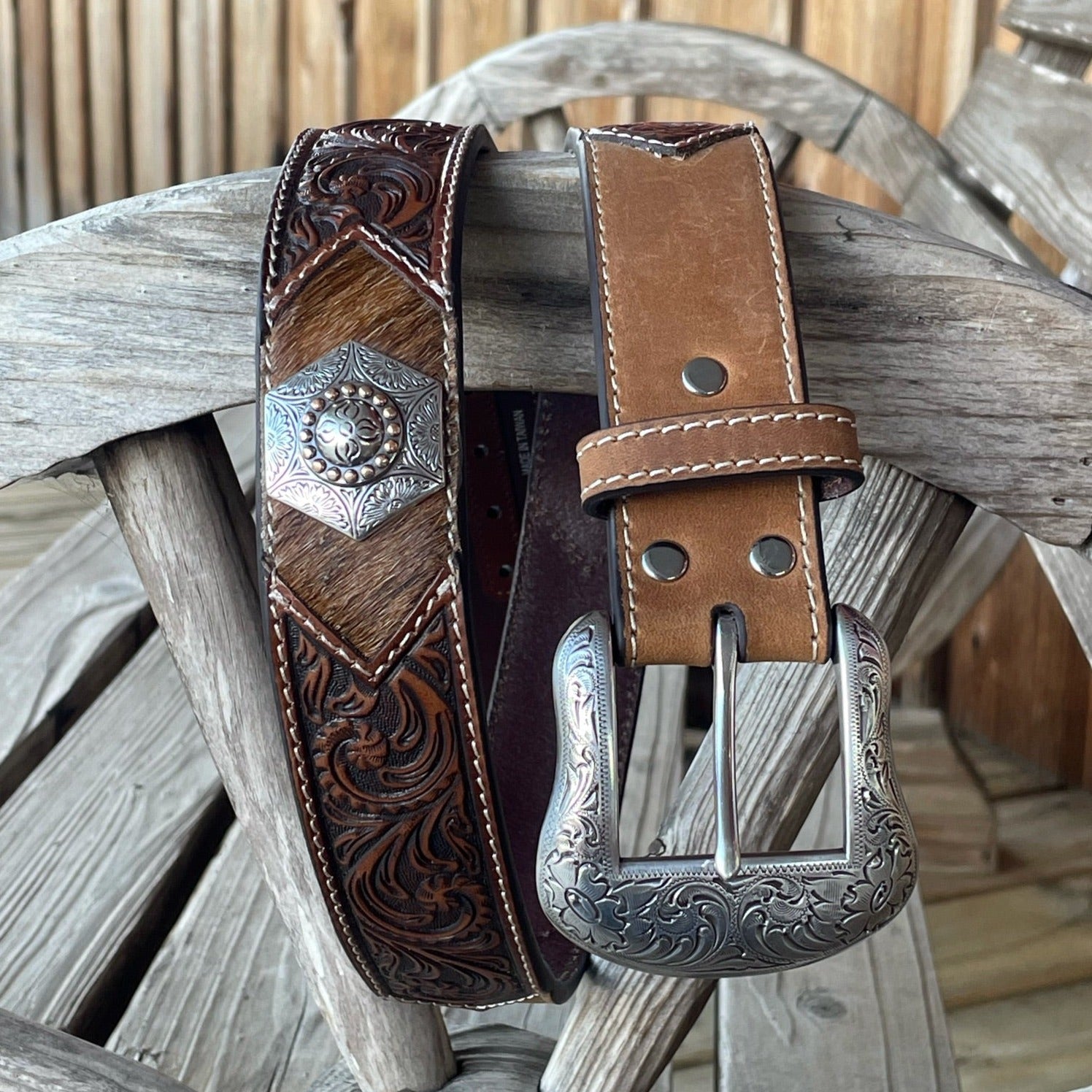 Ceinture en Poil de Veau | Hommes Nocona