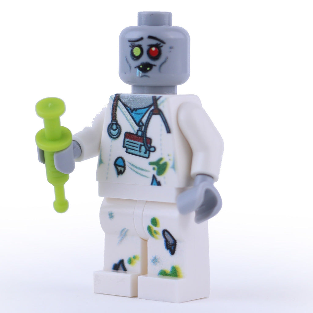 Infirmière Zombie - Figurine personnalisée fabriquée à partir de pièces LEGO