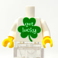 Torse de figurine B3 Customs® imprimé « Get Lucky » St. Patrick