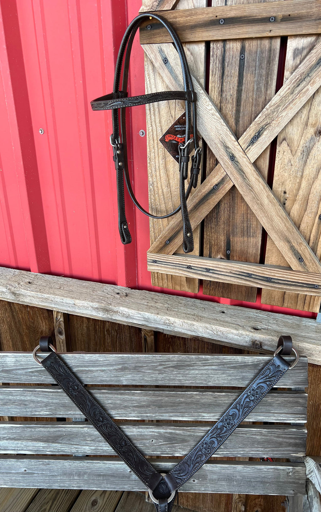 Walnut Floral Headstall | Reinsman