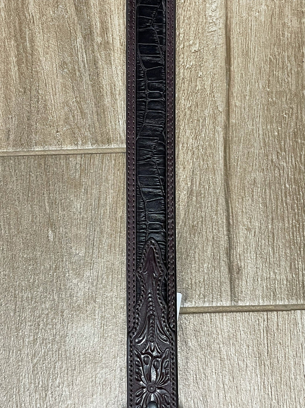 Black Croc Belt | Ariat Mens