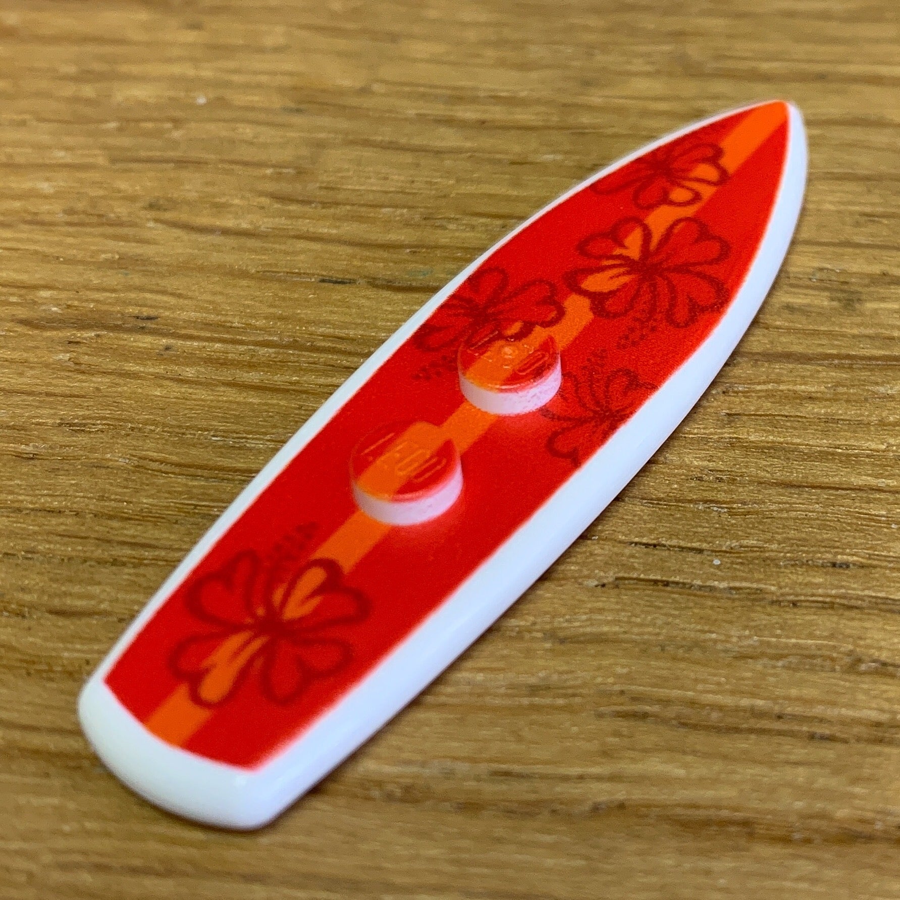 B3 Customs® Planche de surf Hibiscus imprimée en briques LEGO®