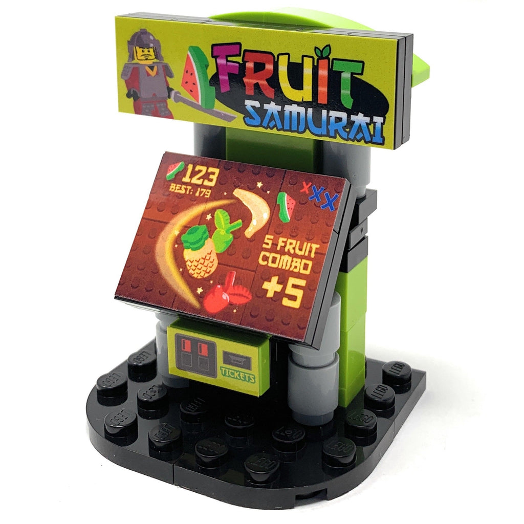 Kit de construction d'arcade Fruit Samurai fabriqué avec des pièces LEGO - B3 Customs
