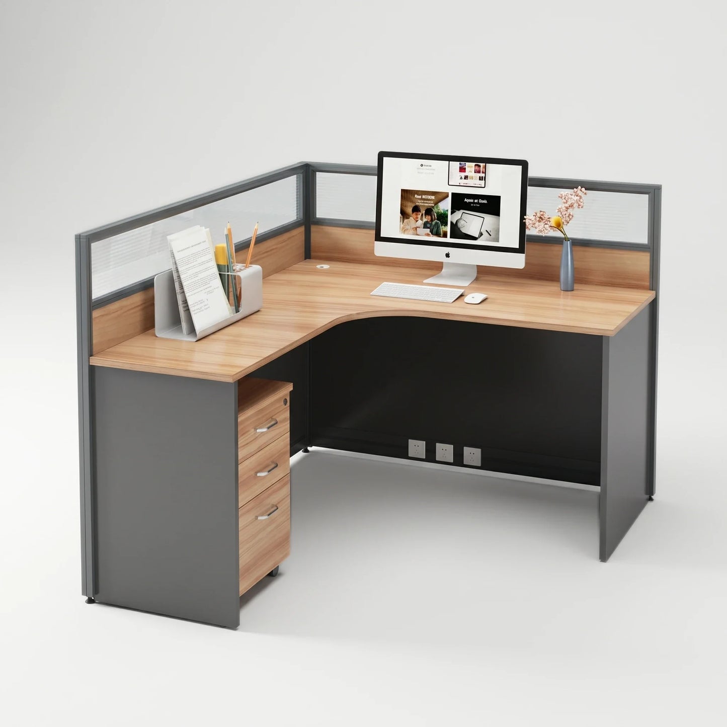 Renvik · L-Shaped Cubicle Workstation