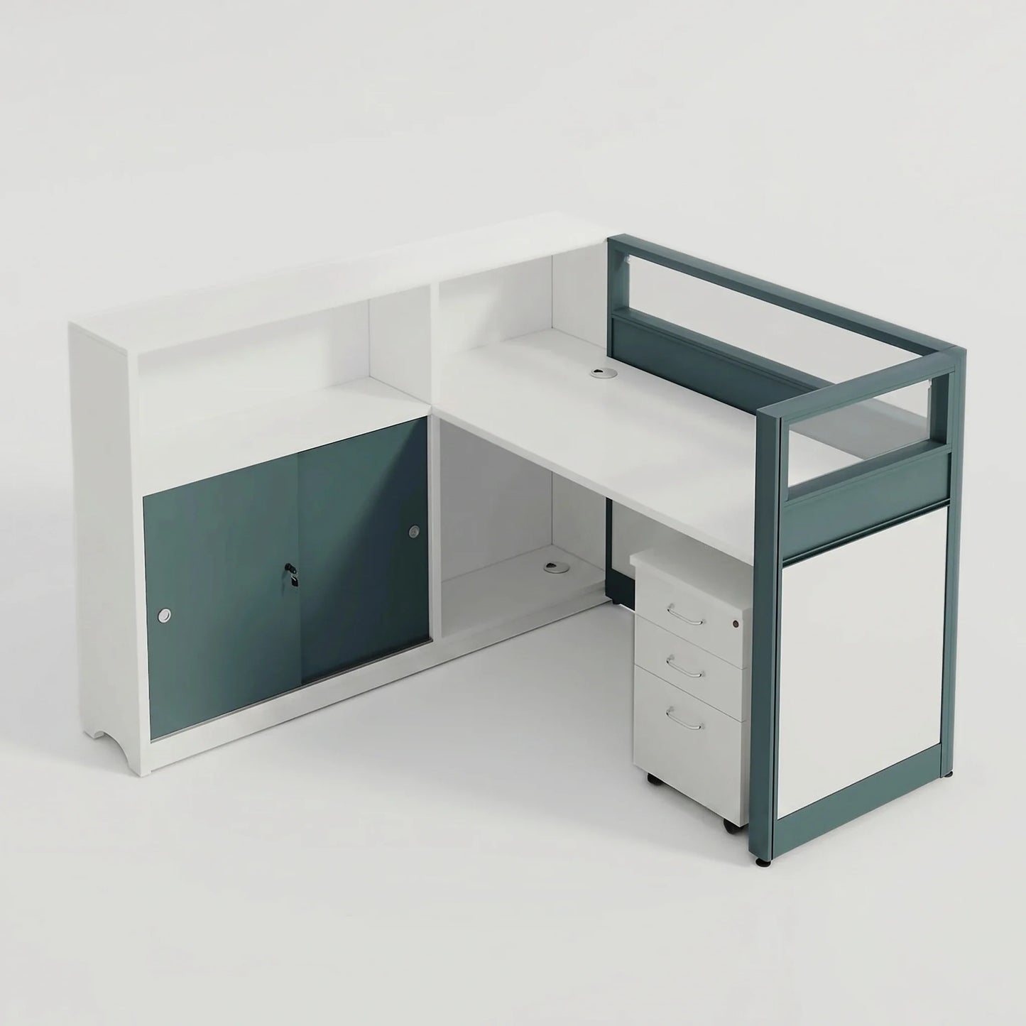 Trevio · L-Shaped Cubicle Workstation