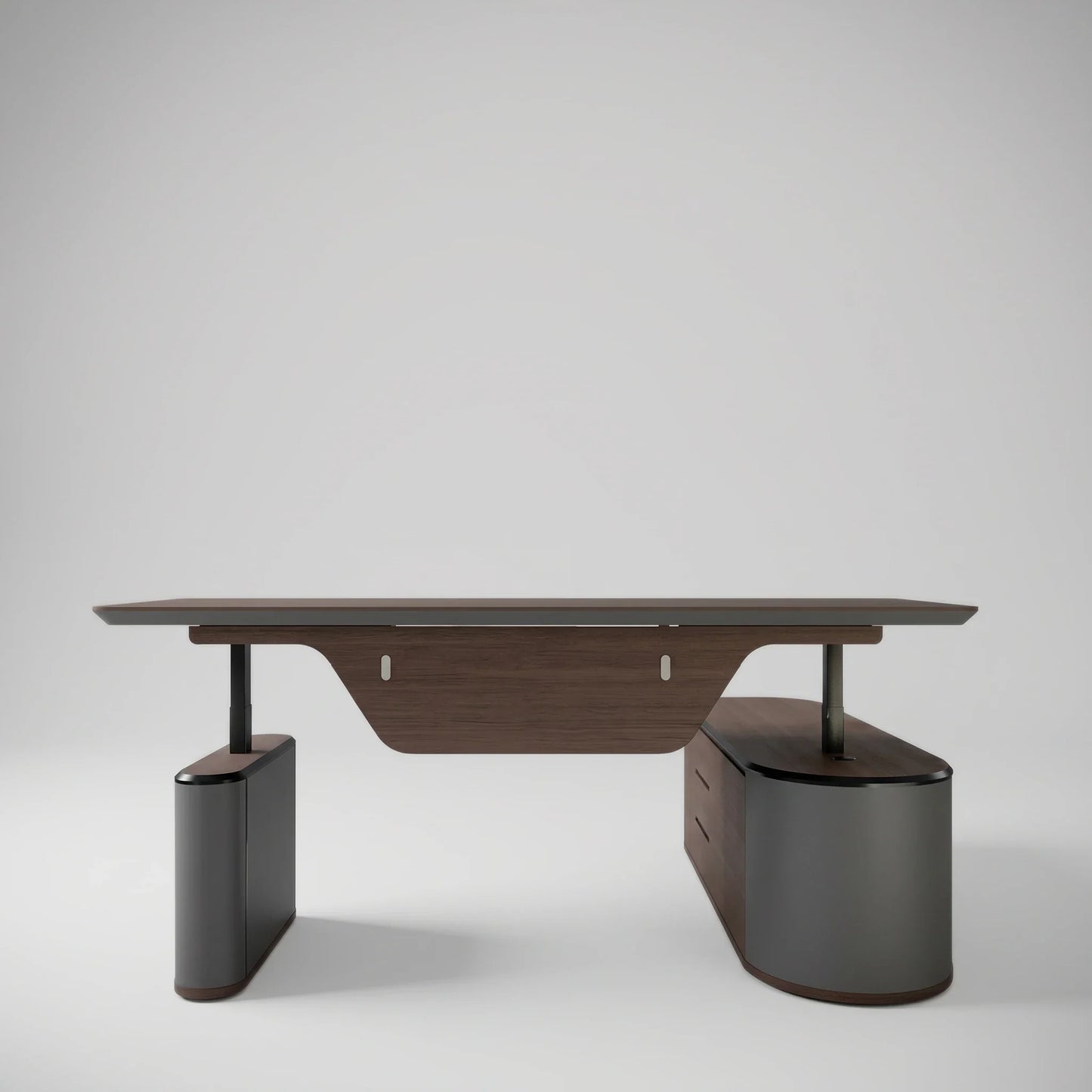 Sawyer · L-Shaped Executive Standing Desk, Adjustable Height