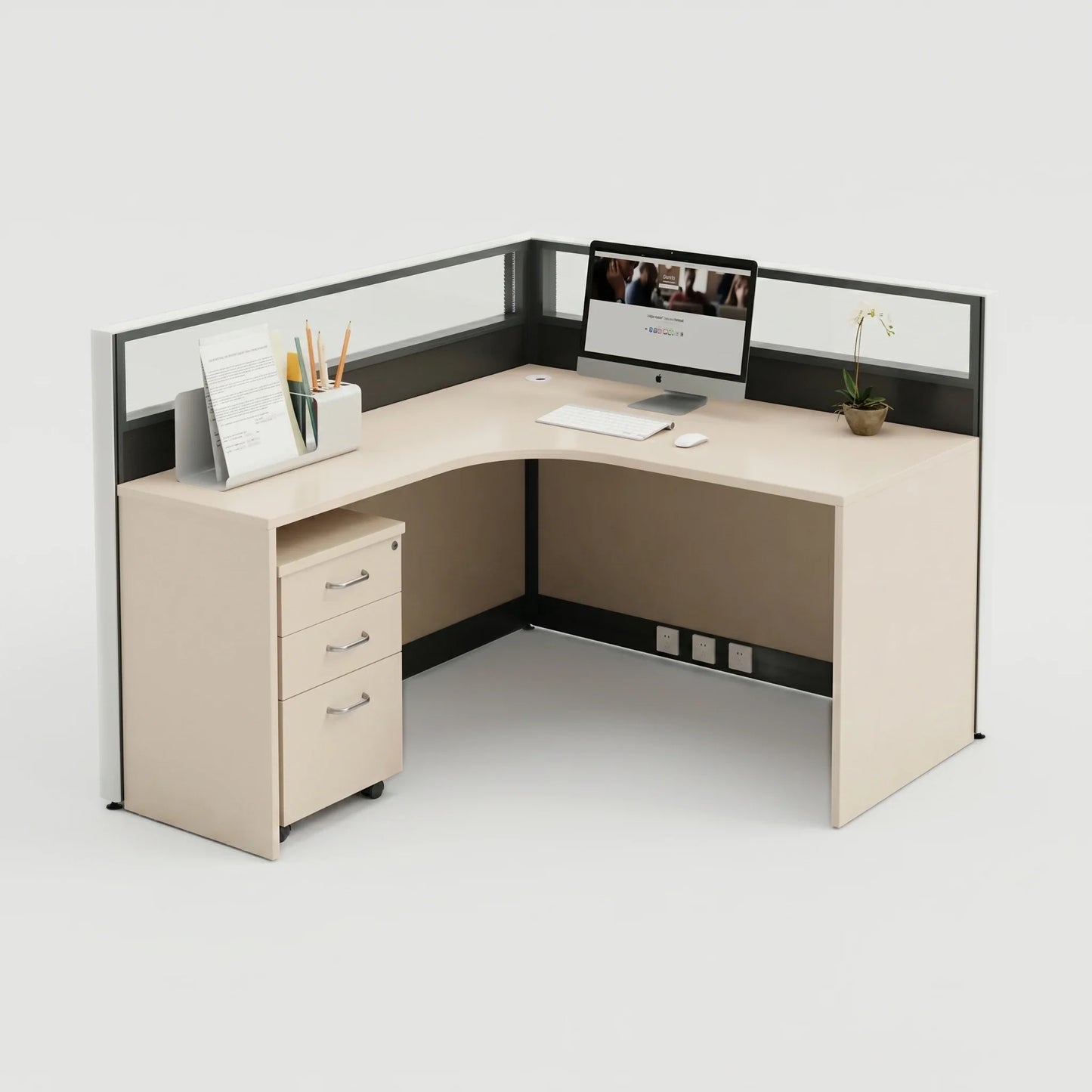 Valtra · L-Shaped Cubicle Workstation