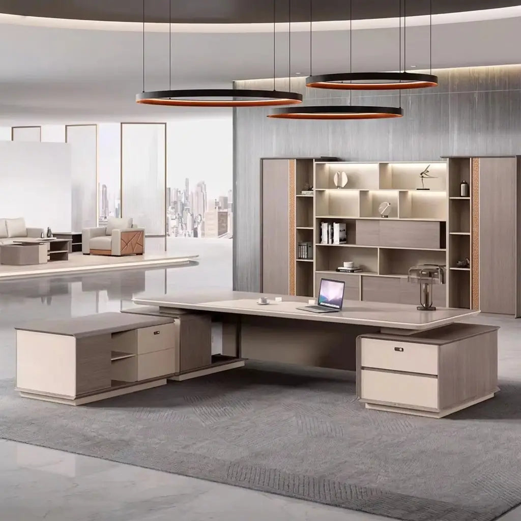 York · Grand Executive Desk w/ Mobile Storage
