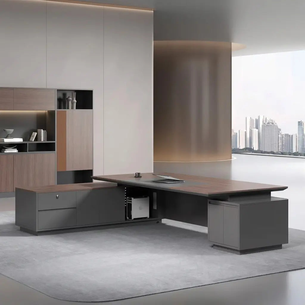 Alford · Modern L-Shaped Executive Desk
