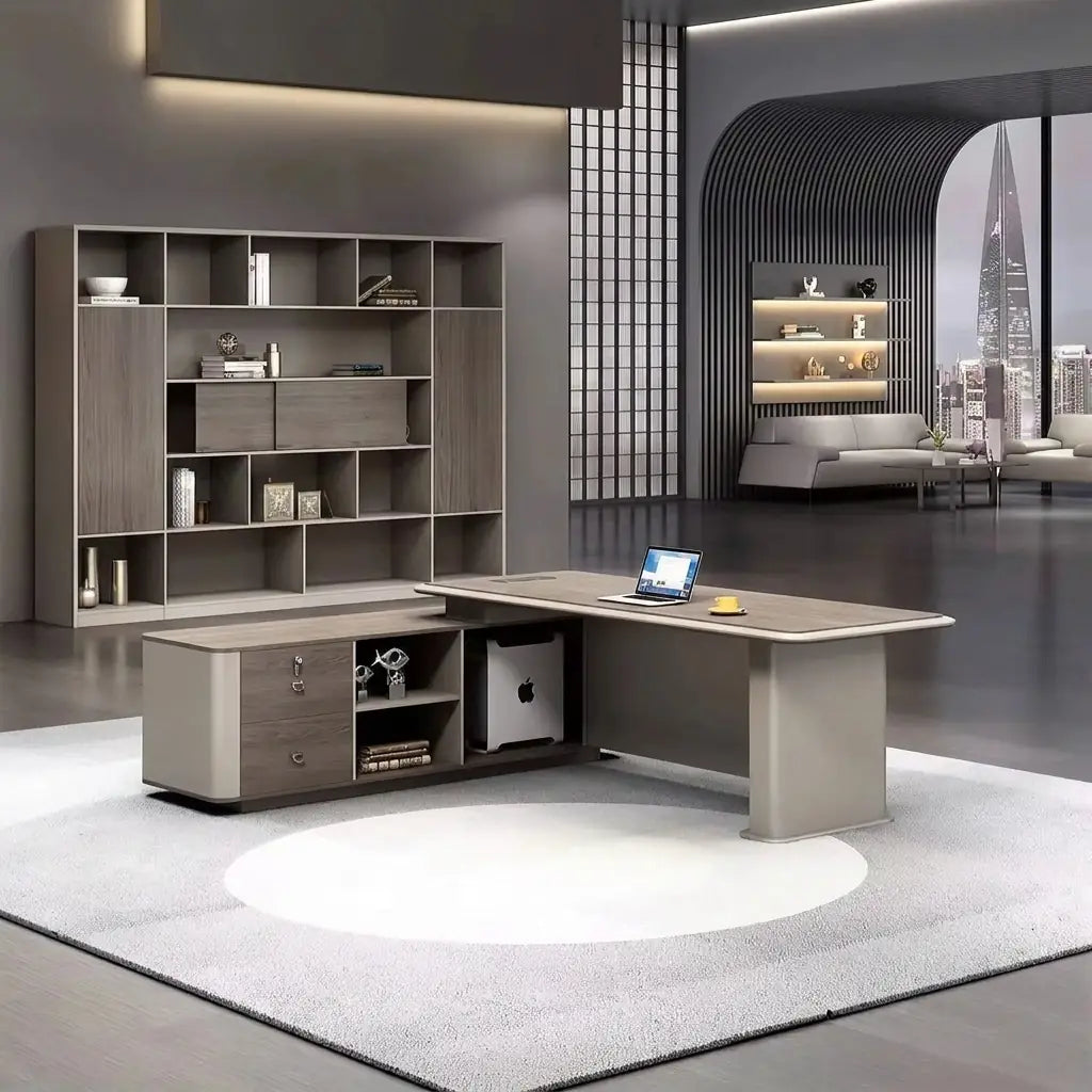 Teller · Modern L-Shaped Executive Desk