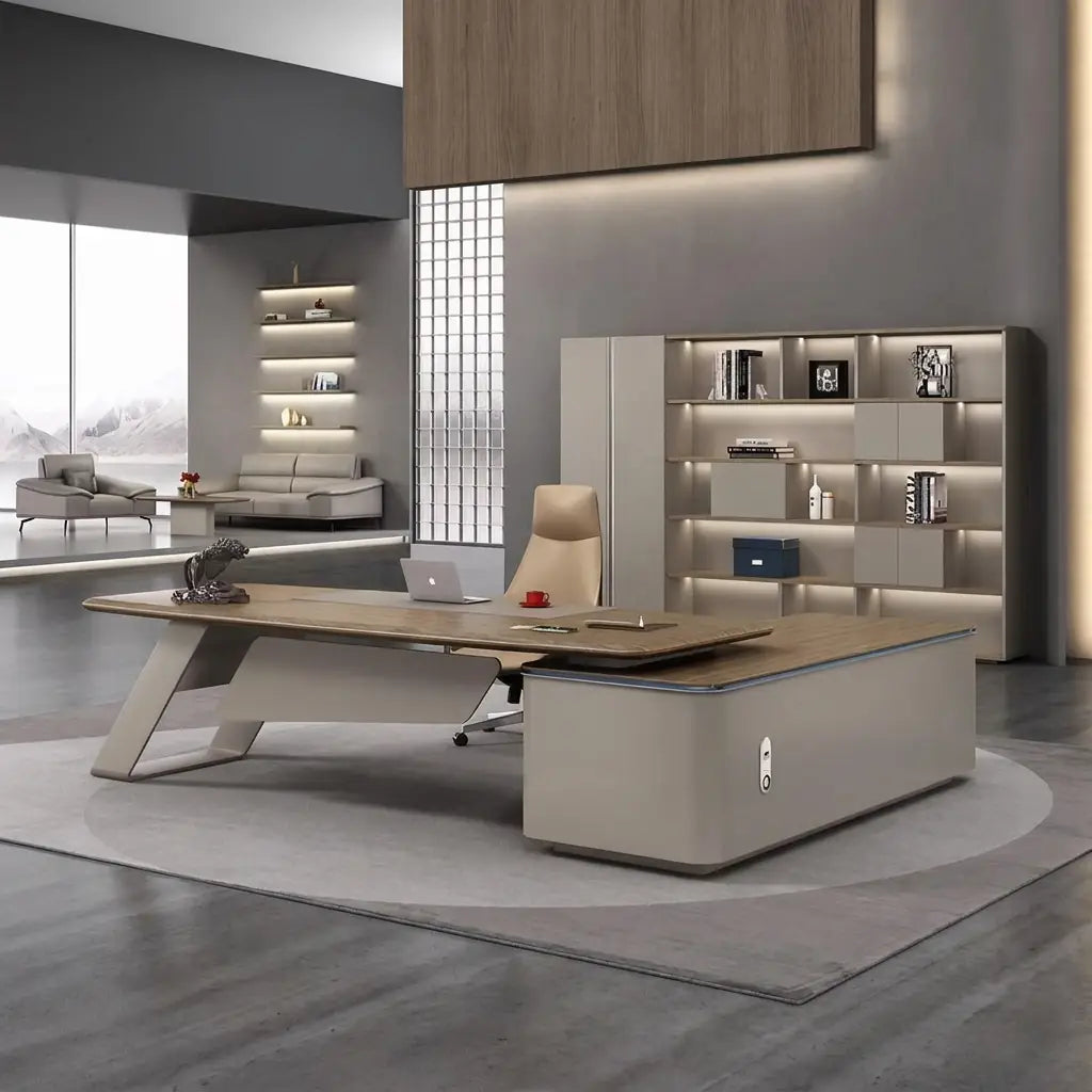 Laurier · Modern L-Shaped Executive Desk