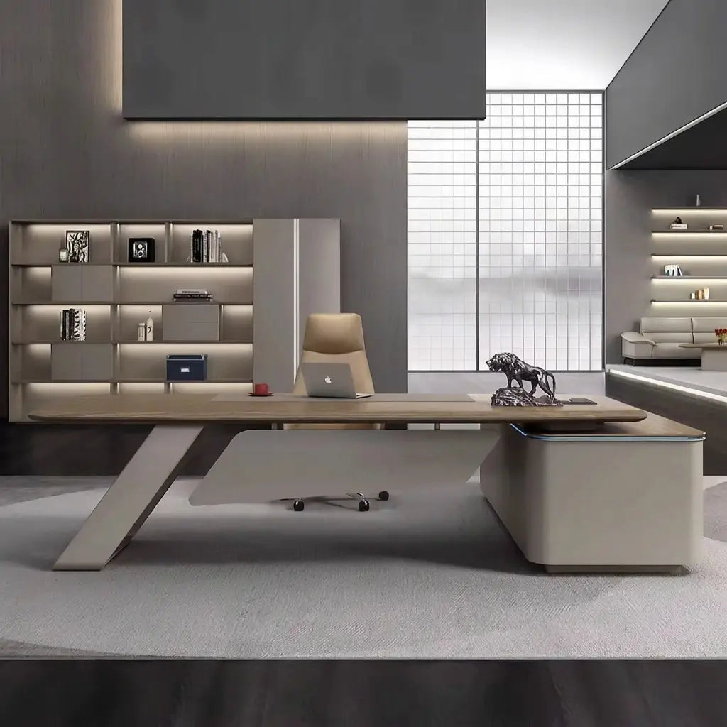 Laurier · Modern L-Shaped Executive Desk